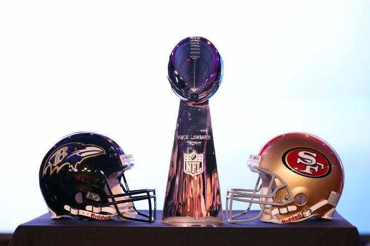 Baltimore vs. San Francisco / Lombardi Trophy (Matthew Emmons-USA Today)