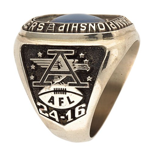 Oilers 1960 AFL Championship Ring (Legendary)