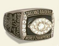 Raiders 1976 Championship Ring (NFL)