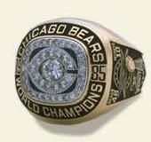 Bears 1985 Championship Ring (NFL)