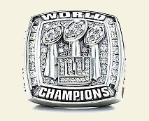 Giants 2007 Championship Ring (NY Daily News)