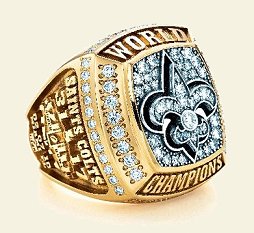 Saints 2009 Championship Ring (Tiffany)